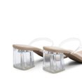 thumbnail image 4 of DREAM PAIRS Sandal Heels for Women Low Square Open Toe Block Chunky Heels Slip On Slides Mules for Party Homecoming Daily, 4 of 4
