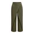 thumbnail image 3 of ASEIDFNSA Womens Dressy Capri Pants High Waisted Straight Leg Crop Trousers Business Casual, 3 of 3