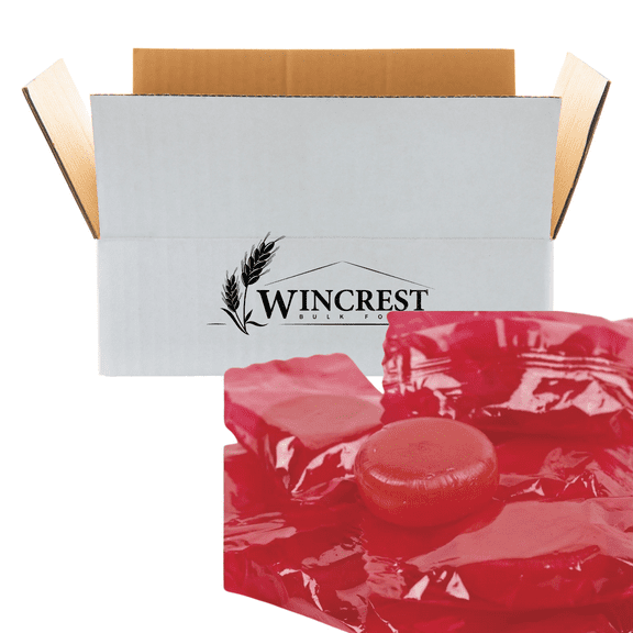 WinCrest Cinnamon Disks - Wrapped Hard Candy - 5 Lb Case