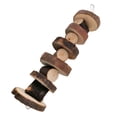 thumbnail image 3 of Visland Small Animal Pet Bunny Chew Toys, Teeth Grinding Block & Wooden Apple Molar Toy for Rabbit Chinchilla Guinea Pigs Squirrel Parrot Rats Chewing Playing Improve Dental Health, 3 of 7