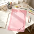 thumbnail image 7 of File Folder, Heavy Duty Macaron Thickened Tear-Resistant Plastic Document Organizer with Elastic Cord, Waterproof File Pocket, A4 Size 12.4" X 9.3", 1 Pack for School Office Business, 7 of 7