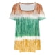 thumbnail image 3 of Blusas de Manga Corta para las Mujeres, Blusa de Camiseta Suelta Casual Hecha de Tela Cómoda para Todo el Uso Diario de Temporada, Blusas para las Mujeres Casual, 3 of 4