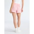 thumbnail image 4 of Joyspun Women's Flannel Pajama Boxer Shorts, 3'' Inseam, Sizes XS-3X, 4 of 6