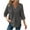 Dark Gray, variant on hotojiny Workout Tops for Women Lightweight Half Sleeve Drawstring Hoodies Fashion Button V Neck Casual Blouses Shirts