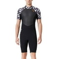 thumbnail image 1 of Traje de buceo traje de buceo traje de baño de una pieza pantalones cortos a prueba de sol UPF 50 Sunprotection Surf Traje para snorkeling Surfing Natación Negro / Blanco M 1.5mm Speravity OD017103-02, 1 of 7