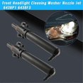 thumbnail image 4 of 2Pcs Front Headlight Cleaning Washer Nozzle 6438P1 6438F3 for Peugeot 307 207 607 Citroen C4 C5 Head, 4 of 5