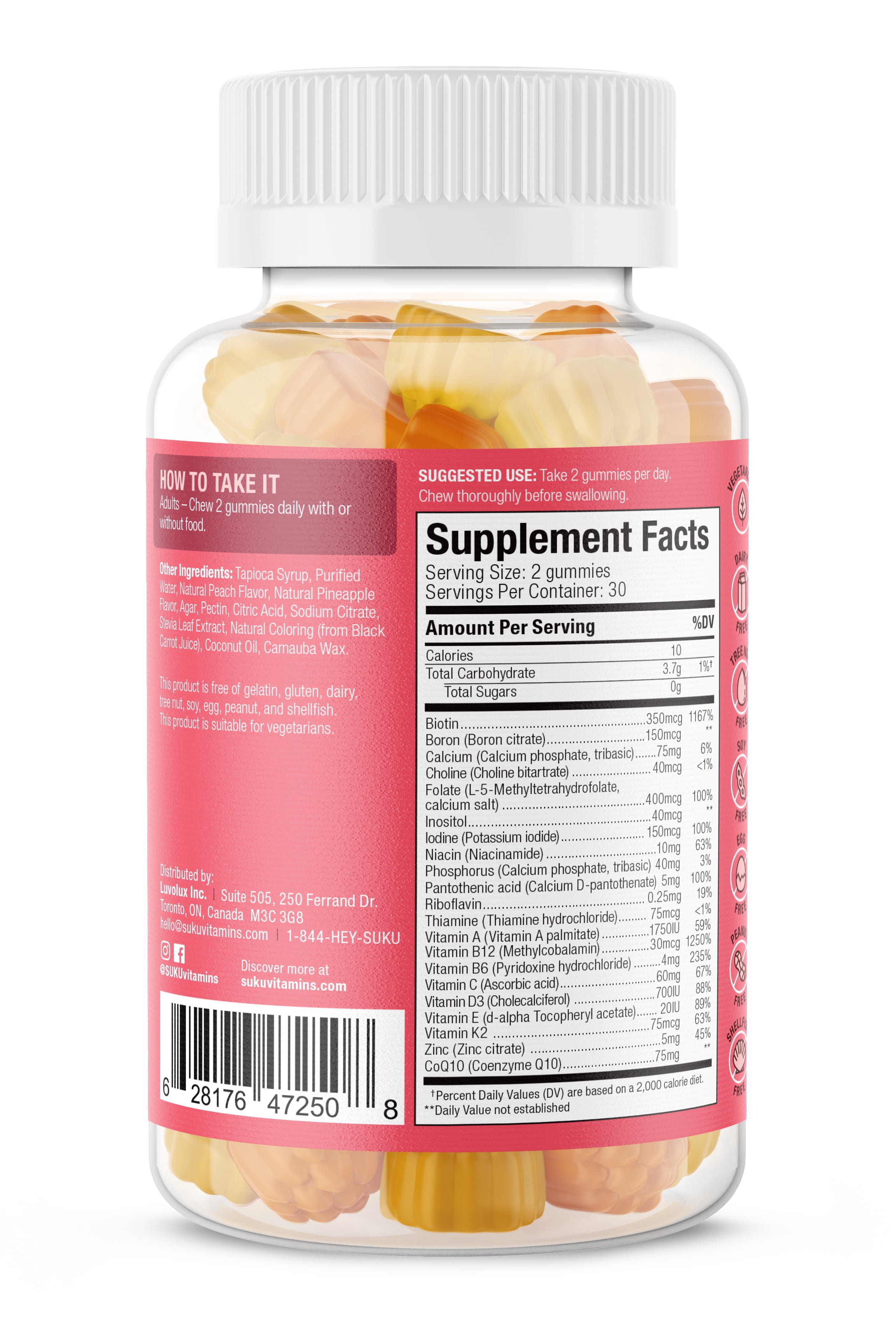 Suku Vitamins - Gummy Complete Wmns Multi - 1 Each -60 Count