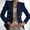 Blue Blazer Coat Double Breasted, variant on "Trendy!" Olyvenn Long Sleeve Solid Office Coat Cardigans Suit Jacket Long Outwear Womens Top Plus Size Loose Casual Women Buttons Black 14