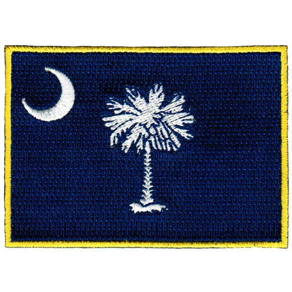 South Carolina Embroidered Iron-On Flag Patch