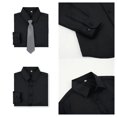 thumbnail image 6 of LOLANTA Boys Dress Shirts Button Down Shirt Long Sleeve Boys Kids Shirts and Tie Sets Solid Color Uniforms, 6 of 7