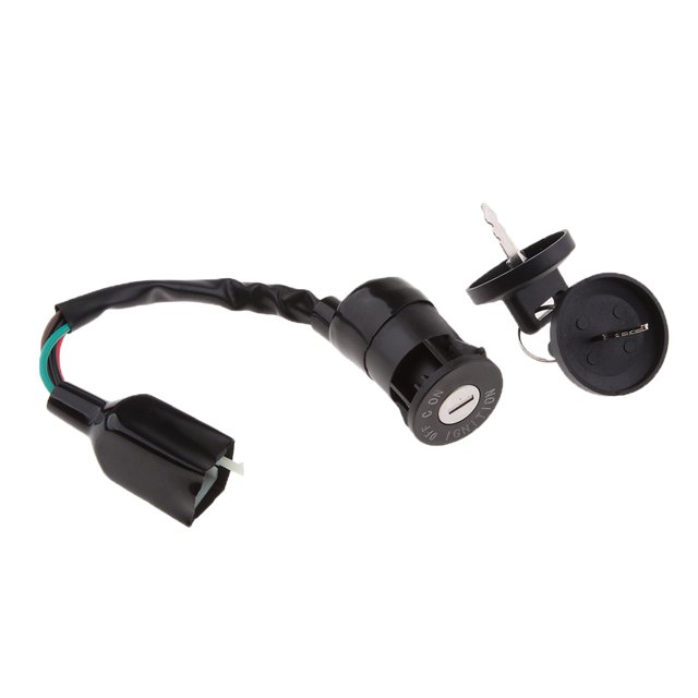 Interruptor De Llave De Encendido De Reemplazo Con Teclas Para 90 (01) Sunnimix Interruptor de la llave de encendido de la motocicleta