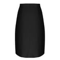 thumbnail image 5 of Miqool Women's Flowy Midi Skirt Buttons Front High Waisted A-Line Casual Summer Pleated Long Skirts(Black, XL), 5 of 6