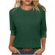 thumbnail image 1 of Karight Tunic Tops for Women Loose Fit Dressy Round Neck Pleated 3/4 Length Sleeve Spring Tops, 1 of 6