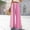 Pink, variant on Flowy Wide Leg Palazzo Pants for Women - High Waist Casual Beach Lounge Stripe Pants Loose Dress Pants Stretchy Trousers Summer Casual Print Pocket Wide Elastic Pants Casual Pants Black M