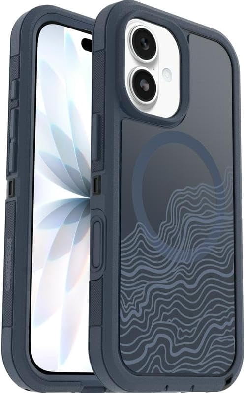 OtterBox iPhone 17 (Only) Bundle: Defender Series XT Case & Screen Protector - Offgrid (Blue) - Snaps on MagSafe - Tough - Rugged & Durable - Non-Retail Packaging