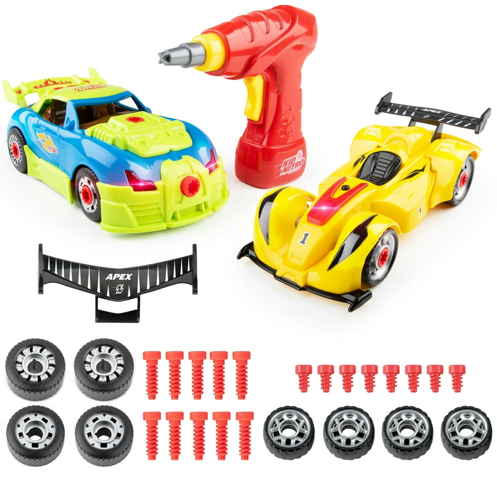 USA Toyz Kid Nitro Multicolor Build a Car STEM Learning USA Toyz Kid Nitro Multicolor Build a Car STEM Learning
