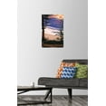 thumbnail image 2 of Lantern Press - Lake Michigan, Sunset on Beach Wall Poster with Push Pins, 14.725" x 22.375", 2 of 4