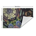 thumbnail image 3 of YFYANG Washable Heat-Resistant Placemats, 70% PVC/30% Polyester, Moroccan Decorative Flowers Kitchen Table Mat, 12" x 18" 1 Piece, 3 of 6