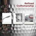 thumbnail image 3 of Titanium Saucepan with Lid No Coating Non Stick Hammered Titaniums Pans for Cooking Fast Even Heating Dual Pour Spouts Compatible with All Cooktops with Steamer1.5-4 Quart (Silver(No Steamer), 3.0QT), 3 of 7