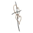 thumbnail image 4 of Ebros Metal Silver Rope Wire Sticks & 2 Golden Hearts Of Love Wall Hanging Cross, 4 of 11