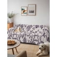 thumbnail image 6 of Farmhouse Purple Couch Cover for Dogs, Vintage Flower Leaf Botanical Plant Washable Sofa Covers Slipcover for Pets Dogs Futon Cover, Couch Recliner Covers, Oversized Chair Slipcover 71"x91", 6 of 9
