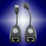 GLOGLOW USB Extension Extender Adapter, USB 2.0 To RJ45 Ethernet Extension Extender Adapter Cable Wired Lan