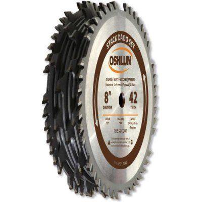 

8 Carbide Tipped Stacked Dado Saw Stack Blade Tool Set