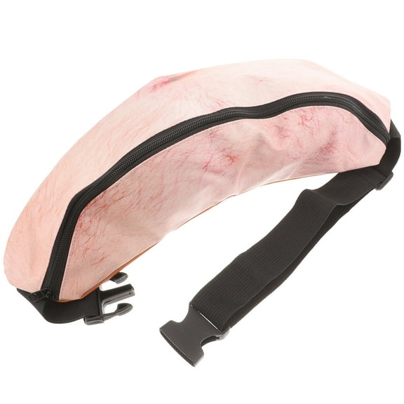 Amosfun Unisex Anti-Theft Belly Waist Bag Fanny Pack Travel Money Pouch with Durable PU