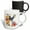 Multicolor, variant on 3drose, Pretty Floral Monogram Initial K, 11oz Magic Transforming Mug