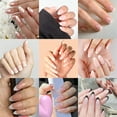 thumbnail image 3 of RAGUPEL 24Pcs Glue on Nails for Women,White Press on French Tip Nails,Simplicity Press on Nails Short Almond,Presson Nails for Women for Workplace,Daily Life,Wedding,Style2, 3 of 7