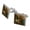 Silver, variant on Canada Canadian Goose Square Cufflink Set - Silver or Gold