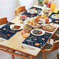 thumbnail image 2 of Pioneer Flower Floral Print Pattern Summer Placemats Table Placemats Set Of 4-Linen Kitchen Washable Placemats Table Mats 12x18 Inch Non-Slip Heat Resistant, 2 of 5