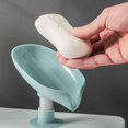 thumbnail image 5 of Juego de 2 jaboneras con ventosa, soporte para jabón de ducha, soporte para esponja para fregadero de cocina, jabonera con drenaje, fácil limpieza, secado rápido sin taladrar, 5 of 5