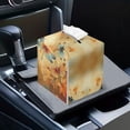 thumbnail image 6 of Yuyamidu Maple PU Leather Tissue Box Cover for Living Room Dragonfly Tissue Box Holder with Belt Bottom Foldable Napkin Holder for for Napkin Facial Paper Gift for Friends, 6 of 8