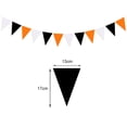 thumbnail image 2 of Orange Black White Halloween Pennant Halloween Triangle Flag Hanging Decoration, 2 of 9