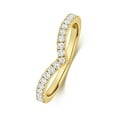 thumbnail image 2 of 18k Gold 2mm Flat Women Diamond Wedding Band/Ring Brilliant Cut 0.30 Carat G - VS, 2 of 3