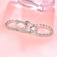 3Pcs 925 Sterling Silver Bridal Rings Set for Women Cubic Zirconia ...