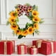 thumbnail image 4 of Decoraciones navideñas, adornos navideños, corona navideña, corona de ratán para colgar en la puerta o la pared, decoración navideña para escaparates, decoración para centros comerciales, regalo, coro, 4 of 6
