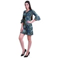 thumbnail image 3 of Moomaya Womens Imprimé Courte Robe Cloche Manches de Décalage Robes pour les Femmes Vêtements d'Été Occasionnels, 3 of 6