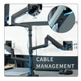 thumbnail image 2 of VIVO Pneumatic Triple Ultrawide Computer Monitor Desk Mount for Screens upto 49", 2 of 8