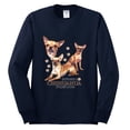 thumbnail image 2 of Wild Bobby, If It's Not a Chihuahua It's Just a Dog Gift, Men Long Sleeve Shirt, Navy, Medium, 2 of 4