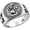 Memento Mori Ring 3, variant on Memento Mori Ring 925 Sterling Silver Skull Hourglass Ring Memento Mori Jewelry Gifts for Women Men for Christmas Father's Day Size 7-10