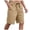 Khaki, variant on KPOPLK Men's Cargo Shorts Solid Color Drawstring Elastic Waist Stretch Cargo Pants With Pockets Casual Lightweight Above Knee Short Size XL,Purple