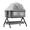 GREY, variant on 4 in 1 Baby Bassinet Foldable Infant Bedside Crib Bed Portable Baby Swing with Changing Table,Wheels,Mosquito Net,Height Adjustable ,for Infant,Toddler,Unisex,Grey