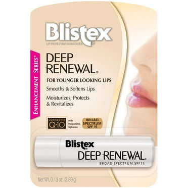 blistex lip protectant sunscreen deep renewal anti-aging formula 0.13 ounce (3.69g)