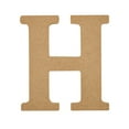 thumbnail image 3 of (2 pack) Plaid Unfinished Wood MDF 5" Letter for DIY Arts and Crafts, H, 3 of 9