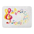 thumbnail image 1 of NUDECOR Melody Abstract Music Various Notes and Treble Clef Choir Classical Spiral Doormat Floor Rug Bath Mat 23.6x15.7 inch, 1 of 1