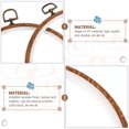 thumbnail image 5 of KAKOWELY Embroidery Hoops 2Pcs Embroidery Hoops Plastic Circles Imitation Wood Cross Stitch Hoops8.58"X8.58"X0.39", 5 of 5