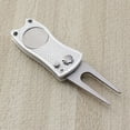 thumbnail image 2 of Shisuyan Golf Repair Tool 1Set Silver Aluminum Ergonomic Design For Putting Green, 2 of 8