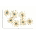 thumbnail image 2 of Decmode Modern 35 X 59 Inch Spiked Iron Floral Medallion Wall Decor, 2 of 3